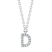 0.05ctw Diamond Necklace - Initial D