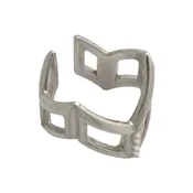 Adrian Standing Elk Pinnecoose, Triforium ring, Gallery Hozho, sterling silver — Gallery Hózhó