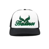 Black/White & Green Trucker Hat