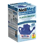 NasaFlo Neti Pot with 60 Packets