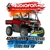 2016-2025 Can-Am Defender HD7-HD10 Limited/Cab Stereo Tops (2-Door)