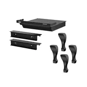 1700 WOOD STOVE- OA10247- BLACK CAST IRON TRADITIONAL LEGS WITH ASH DRAWER