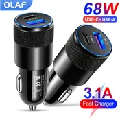 USB & USB-C - Cigarette Lighter Car Charger