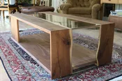 The Memphis - Live Edge Resin Coffee Table — A.C. BRASSEAUX DESIGNS