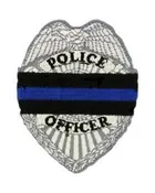 Police Officer Badge Embroidered Patch — American Heroes