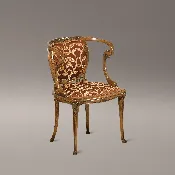 9371 FRENCH LIBERTY BROWN CHAIR