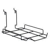 Cap rack – fits slatwall and grid and pegboard – black- holds 10 caps