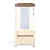 2537Mb - Hall Tree - Buckskin / Marble White