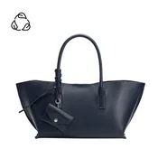 Astrid Navy Recycled Vegan Leather Tote Bag