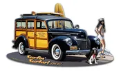 1939 Woody Metal Sign 18x11 by Larry Grossman - LGB296