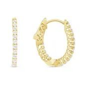 1.00 CT. T.W. Ladies Moissanite Diamond Hoop Earrings