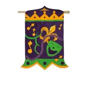11x15" Mardi Gras Magnificence Garden Flag - CLEARANCE