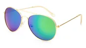 Aviator Sunglasses with Color Mirror Lenses