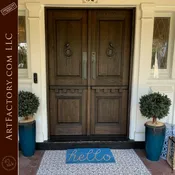 2 Panel Double Doors: Double Hung Custom Bird Door Knockers – DD7568