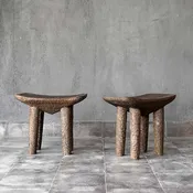 African Curved Stool