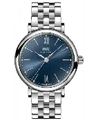 IWC Portofino Automatic Blue Diamond Dial Steel Women's Watch IW357413