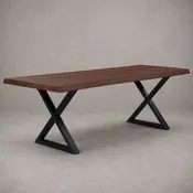 Andy Rectangular Dining Table .png-Shape Legs