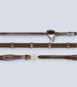 5/8 Web Reins With 9 Leather Loops - Dy'on
