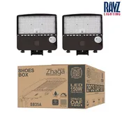 150W LED Shoebox Parking Lot, Street Light with Inbuilt Multifunction Motion Sensor