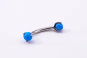Blue Opal Curved  — Body Jewlz