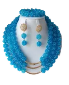 African Jewelry # 36 TQ BLUE