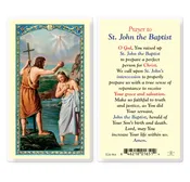 Prayer to Saint John the Baptist Laminated Holy Card