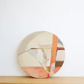 Fossil Series Oil Painting, Circle I — Kimberly Rider Interiors