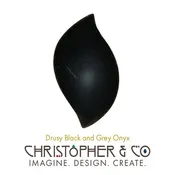Black & Grey Drusy — Custom Artisan Jewelry | Unique Gemstones | Christopher & Co.