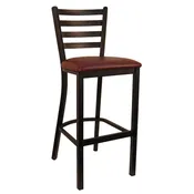 6145B :Metal Barstool | Textured Black
