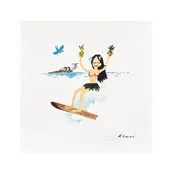 Aloha to Zen Pineapple Girl Print