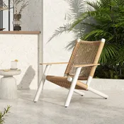 All Weather Wicker Atlas Adirondack Outdoor Lounge Chair
