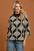 Abstract Pullover Sweater