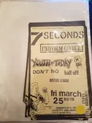 $10 PUNK FLYER 7 SEVEN SECONDS UNIFORM CHOICE