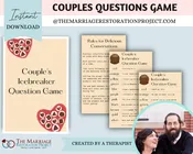 Delicious Conversations Couples Games | Download & Print Valentine's Day Gift