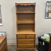 2 Shelf Light Wood Hutch