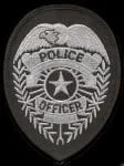 3 3/4″X 2 3/4″ Police Officer Badge Patch(Eagle & Star)