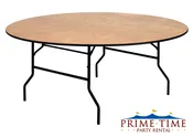 48″ Round Wood Table