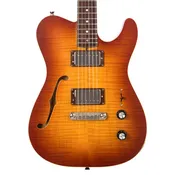 2013 Fibenare Guitars Roadmaster '56 Custom Thinline Flame Maple / Korina - Faded Cherry Sunburst - FEATHERWEIGHT Custom Boutique Electric - USED!