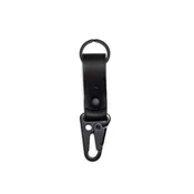 Double Loop Keychain // Matte Black