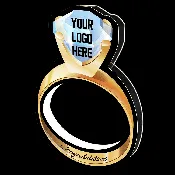 Illuminated Light Up LED Wedding Ring Prop
