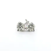 14k White Gold Diamond Stud Earrings ~1.23cts