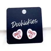 Candy Conversation Hearts Studs Earrings