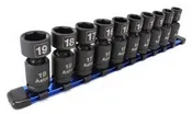 Astro Pneumatic 10 Piece 3/8" Metric  Nano Pinless Universal Impact Socket Set