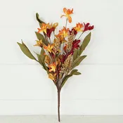 31635-16in Bush-Orange Burgundy Wildflowers