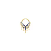 Anais Clicker with Blue Sapphire (Lab Grown)