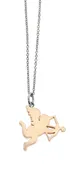 "A Good Man is Hard to Find" Sterling Silver Cupid Charm Necklace