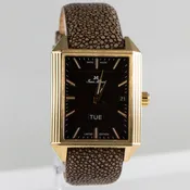 New- Jean Marcel Yellow Rectangle Swiss Automatic 170.265 Limited Edition 191/300