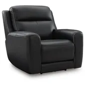5Z-Comfort Power Recliner — Onyx Top-Grain, Extended Ottoman