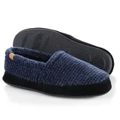 Acorn Blue Check Moccasin Slipper (Men's)