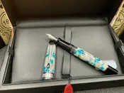 Aurora Fountain Pen Limited Edition Optima 365 Perla E Ottanio NEW!